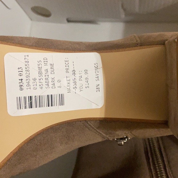 Michael Kors Sabrina Mid Bootie Suede - Picture 3 of 6